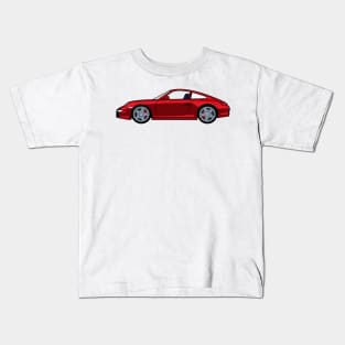 Porsche 911 997 Carrera S Guards Red Lobster Claw Kids T-Shirt